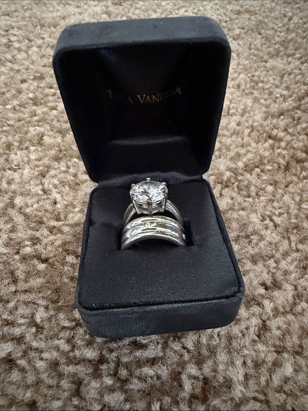 Engagement Ring Set with Band